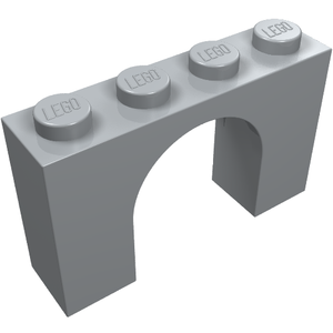 LEGO 6182 Arch 1 x 4 x 2 in Light Bluish Gray - Authentic LEGO Part
