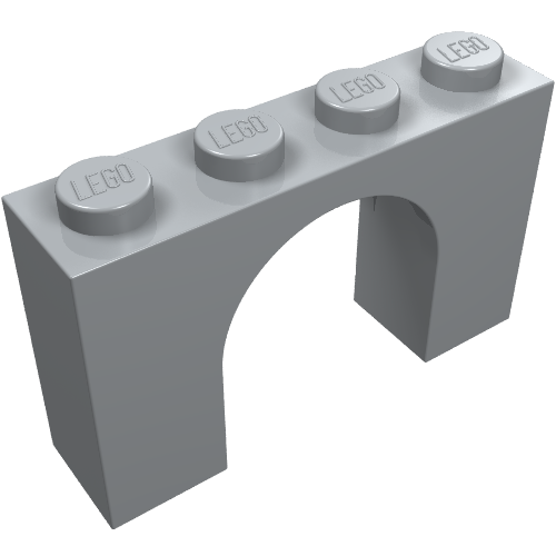 LEGO 6182 Arch 1 x 4 x 2 in Light Bluish Gray - Authentic LEGO Part
