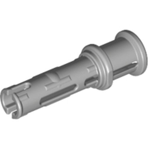LEGO 32054 Technic, Pin 3L with Friction Ridges and Stop Bush in Light Bluish Gray - Authentic LEGO Part