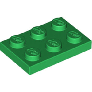 LEGO 3021 Plate 2 x 3 in Green - Authentic LEGO Part