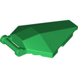 LEGO 27262 Windscreen 6 x 4 x 1 Hexagonal with Bar Handle in Green - Authentic LEGO Part