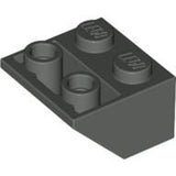 LEGO 3660 Slope, Inverted 45 2 x 2 with Flat Bottom Pin in Dark Gray - Authentic LEGO Part