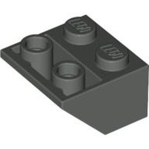 LEGO 3660 Slope, Inverted 45 2 x 2 with Flat Bottom Pin in Dark Gray - Authentic LEGO Part