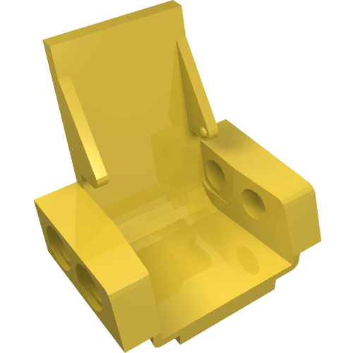 LEGO 2717 Technic Seat 3 x 2 Base in Yellow - Authentic LEGO Part