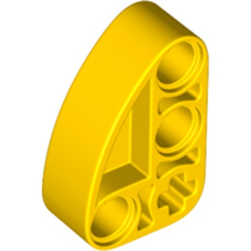 LEGO 71708 Technic, Liftarm, Modified L-Shape Quarter Ellipse Thick 2 x 3 in Yellow - Authentic LEGO Part