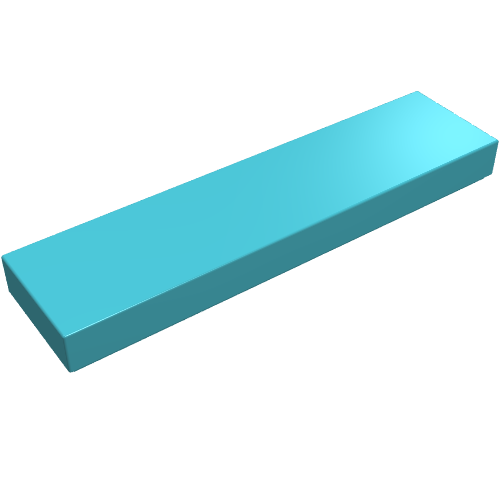 LEGO 2431 Tile 1 x 4 in Medium Azure - Authentic LEGO Part