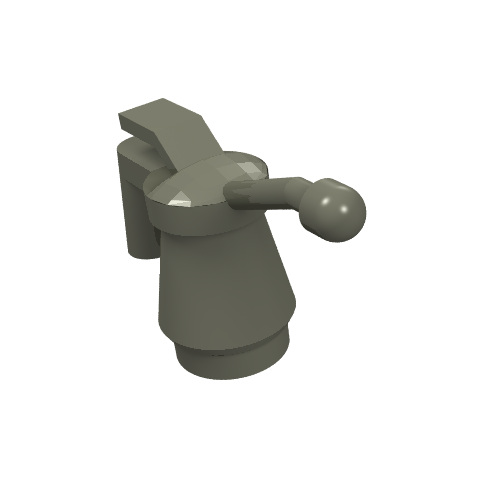LEGO 6246f Minifigure, Utensil Tool Oil Can - Smooth Handle - Main Product Image