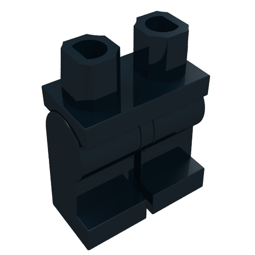LEGO 970c00 Hips  and Legs Plain in Black - Authentic LEGO Part