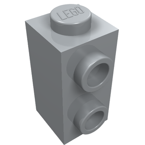 LEGO 32952 Brick, Modified 1 x 1 x 1 2/3 with Studs on Side in Light Bluish Gray - Authentic LEGO Part