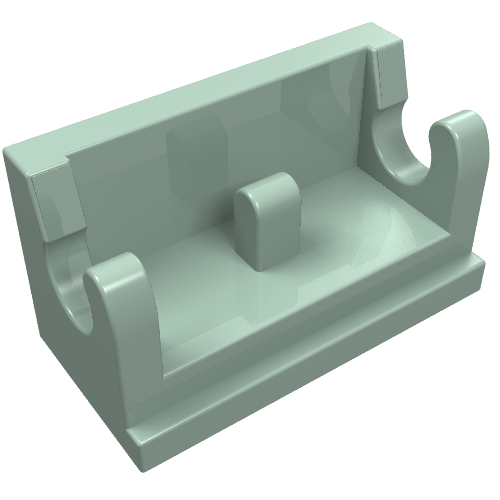 LEGO 3937 Hinge Brick 1 x 2 Base in Sand Green - Authentic LEGO Part