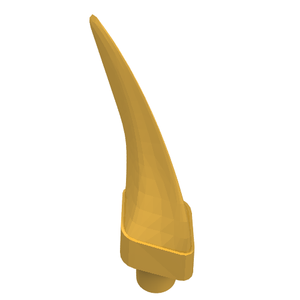 LEGO 87747 Barb / Claw / Horn / Tooth - Medium in Bright Light Orange - Authentic LEGO Part