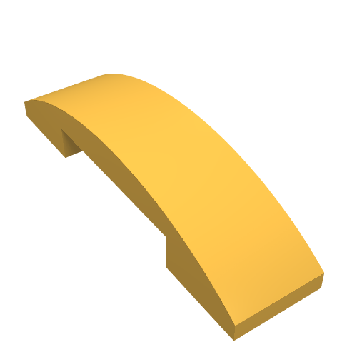 LEGO 93273 Slope, Curved 4 x 1 x 2/3 Double in Bright Light Orange - Authentic LEGO Part