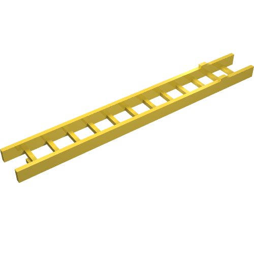 LEGO 852 Ladder 10.4cm (collapsed) 3-Piece - Top Section with 12 Rungs and 2 Stops - Main Product Image