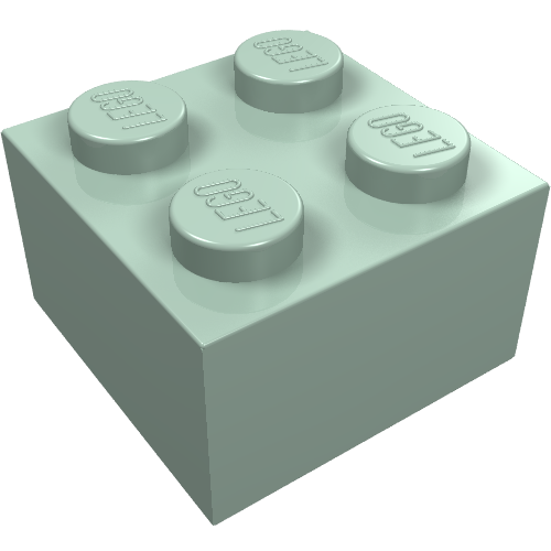 LEGO 3003 Brick 2 x 2 in Sand Green - Authentic LEGO Part