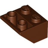 LEGO 3660 Slope, Inverted 45 2 x 2 with Flat Bottom Pin in Reddish Brown - Authentic LEGO Part