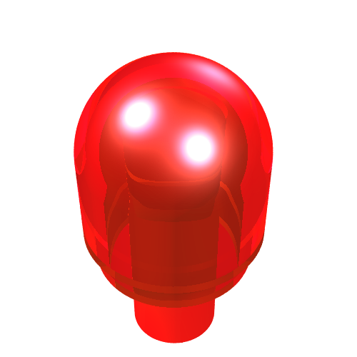 LEGO 58176 Bar with Light Bulb Cover (Bionicle Barraki Eye) in Trans-Red - Authentic LEGO Part