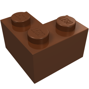 LEGO 2357 Brick 2 x 2 Corner in Reddish Brown - Authentic LEGO Part