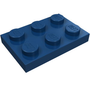 LEGO 3021 Plate 2 x 3 in Dark Blue - Authentic LEGO Part