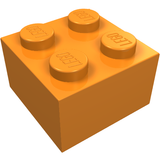 LEGO 3003 Brick 2 x 2 in Orange - Authentic LEGO Part