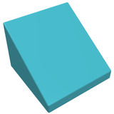 LEGO 54200 Slope 30 1 x 1 x 2/3 in Medium Azure - Authentic LEGO Part