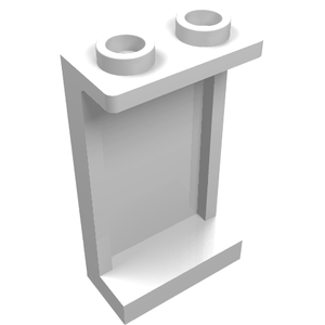 LEGO 87544 Panel 1 x 2 x 3 with Side Supports - Hollow Studs in White - Authentic LEGO Part
