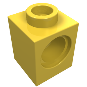 LEGO 6541 Technic, Brick 1 x 1 with Hole in Yellow - Authentic LEGO Part