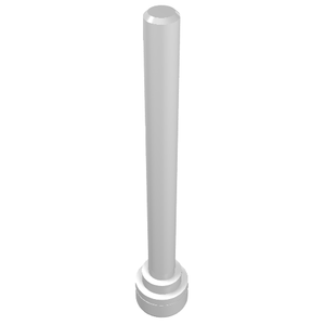 LEGO 3957b Antenna 4H - Flat Top in White - Authentic LEGO Part