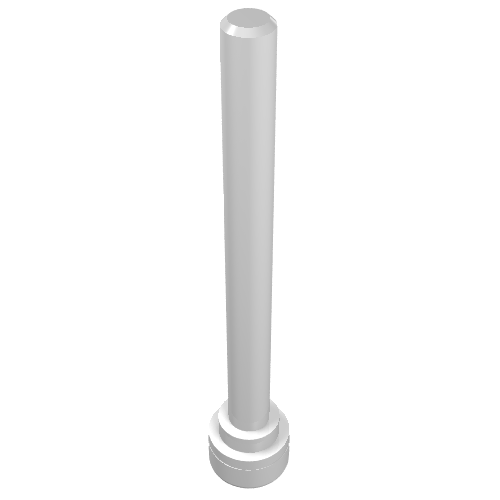 LEGO 3957b Antenna 4H - Flat Top in White - Authentic LEGO Part