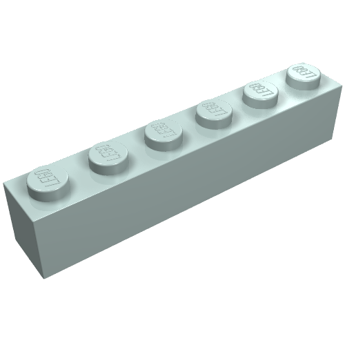 LEGO 3009 Brick 1 x 6 in Light Aqua - Authentic LEGO Part