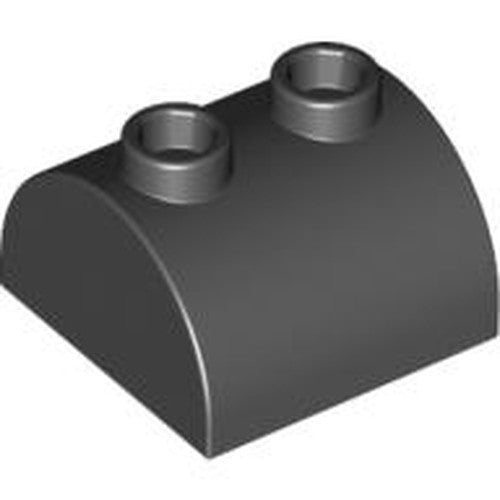 LEGO 30165 Slope, Curved 2 x 2 Double with 2 Hollow Studs in Black - Authentic LEGO Part
