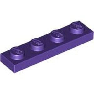 LEGO 3710 Plate 1 x 4 in Dark Purple - Authentic LEGO Part