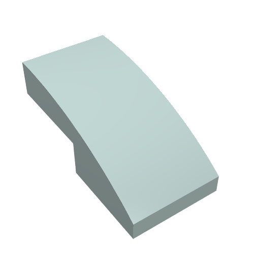 LEGO 11477 Slope, Curved 2 x 1 x 2/3 in Light Aqua - Authentic LEGO Part