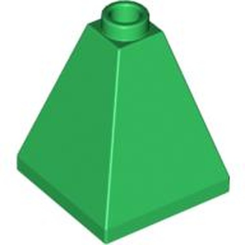 LEGO 3688 Slope 75 2 x 2 x 2 Quadruple Convex in Green - Authentic LEGO Part