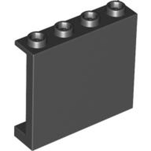 LEGO 60581 Panel 1 x 4 x 3 with Side Supports - Hollow Studs in Black - Authentic LEGO Part