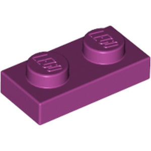 LEGO 3023 Plate 1 x 2 in Magenta - Authentic LEGO Part