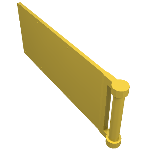 LEGO 30292 Flag 7 x 3 with Bar Handle in Yellow - Authentic LEGO Part