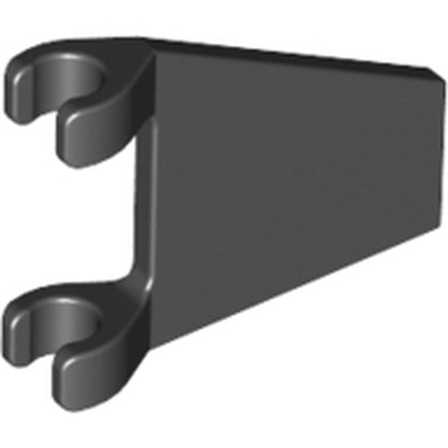 LEGO 44676 Flag 2 x 2 Trapezoid in Black - Authentic LEGO Part