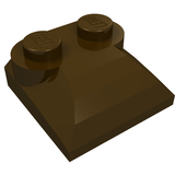LEGO 47457 Slope, Curved 2 x 2 x 2/3 with 2 Studs and Curved Sides in Dark Brown - Authentic LEGO Part