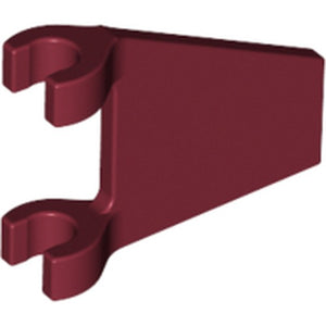 LEGO 44676 Flag 2 x 2 Trapezoid in Dark Red - Authentic LEGO Part