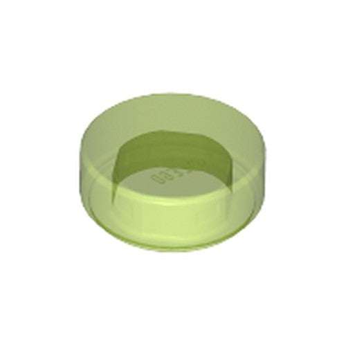 LEGO 98138 Tile, Round 1 x 1 in Trans-Bright Green - Authentic LEGO Part