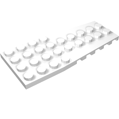 LEGO 14181 Wedge, Plate 4 x 9 with Stud Notches in White - Authentic LEGO Part