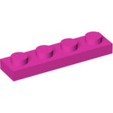 LEGO 3710 Plate 1 x 4 in Dark Pink - Authentic LEGO Part