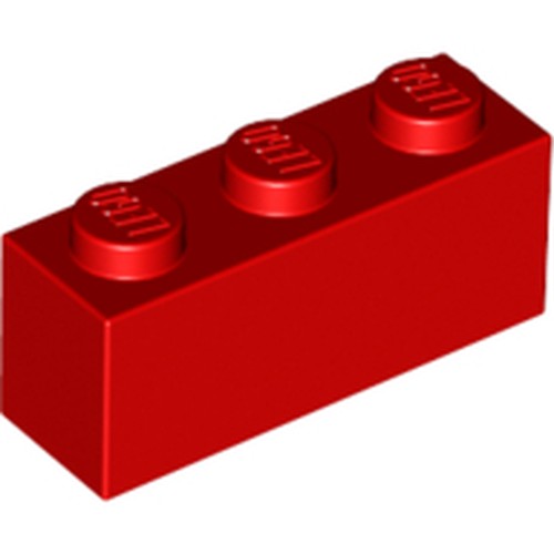 LEGO 3622 Brick 1 x 3 in Red - Authentic LEGO Part