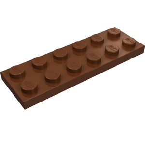 LEGO 3795 Plate 2 x 6 in Reddish Brown - Authentic LEGO Part