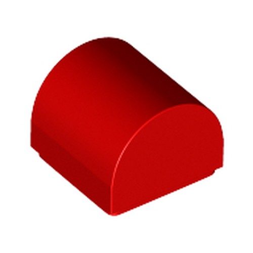 LEGO 49307 Slope, Curved 1 x 1 x 2/3 Double in Red - Authentic LEGO Part