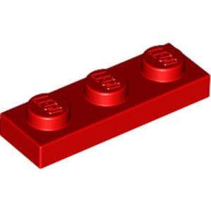 LEGO 3623 Plate 1 x 3 in Red - Authentic LEGO Part