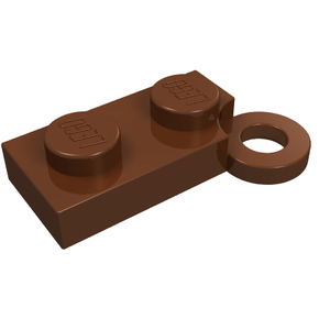 LEGO 2429 Hinge Plate 1 x 4 Swivel Base in Reddish Brown - Authentic LEGO Part