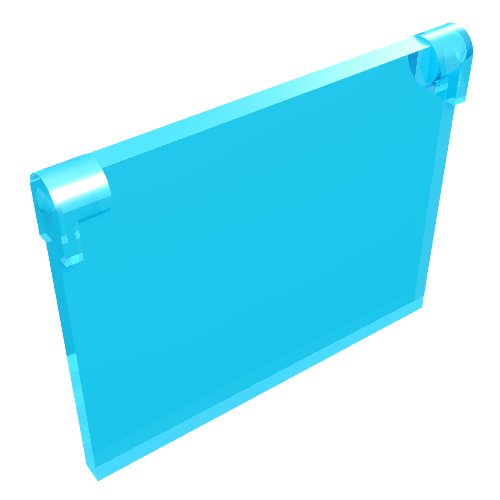 LEGO 60603 Glass for Window 1 x 4 x 3 - Opening in Trans-Light Blue - Authentic LEGO Part