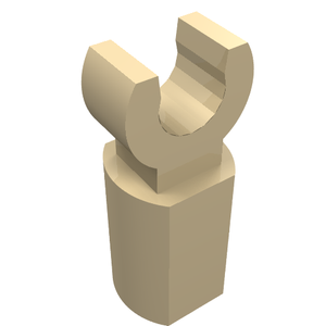 LEGO 11090 Bar Holder with Clip in Tan - Authentic LEGO Part