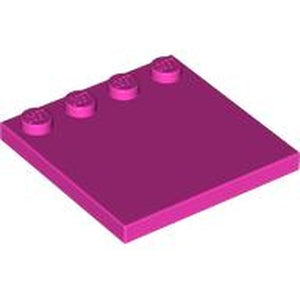 LEGO 6179 Tile, Modified 4 x 4 with Studs on Edge in Dark Pink - Authentic LEGO Part